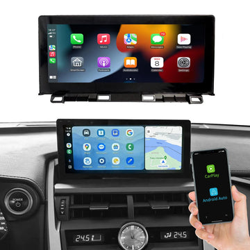 Lexus NX 2014-2021 OEM-Fit Replacement Screen 10.25"- Wireless CarPlay Android Auto left rudder