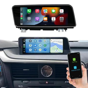 Lexus RX 2009-2021 OEM-Fit Replacement Screen 10.25"- Wireless CarPlay Android Auto left rudder