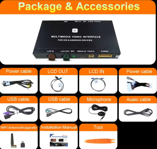 Wireless Apple CarPlay/Android Auto adapter for Infiniti QX50 QX60 QX70 Q70 2014-2020