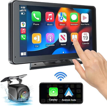 T9 3-in-1 Universal Smart Screen (Carplay /Andorid Auto 9" Touch Screen / Dash Cam)  for All Vehicles , Front/Rear Dual Camera