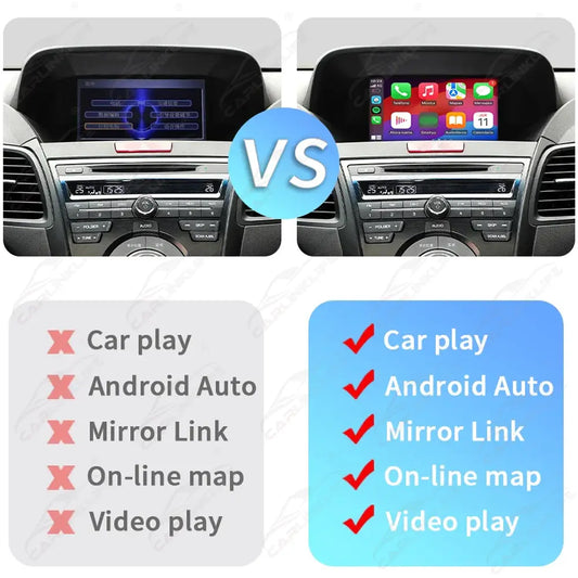 Acura MDX/RDX/TLX/ILX/RLX 2009-2013 Single-Screen Models Carplay adapter-Wireless Apple Carplay/Android Auto retrofit module for original screen