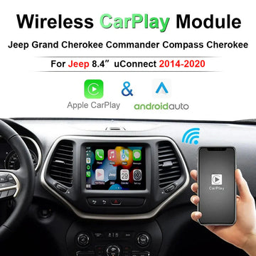 Jeep Grand Cherokee Commander Compass 2014-2020 CarPlay Adapter-Wireless CarPlay Android Auto Retrofit
