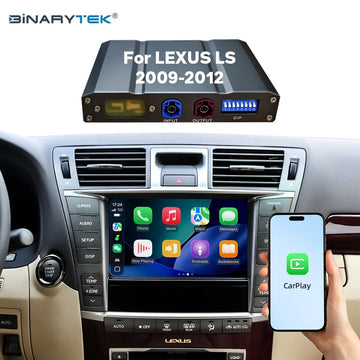For Lexus LS 2009-2012 Linux Interface Box Wireless CarPlay Android Auto CarPlay Module Decoder Car Radio Binarytek