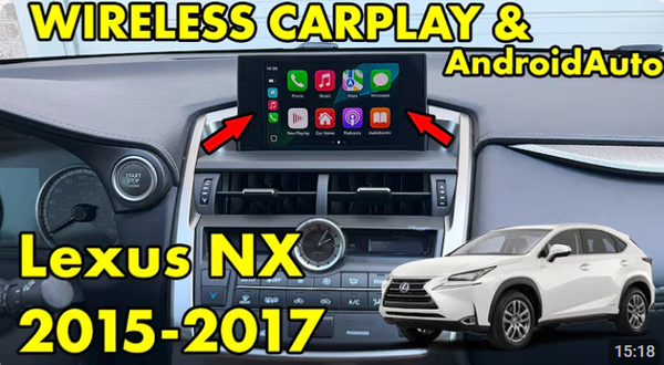 Lexus NX 200T 300H 2015 2016 2017 CarPlay Android Auto Installation