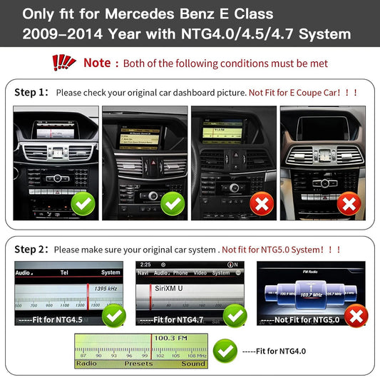 Mercedes-Benz 10.25″ OEM fit CarPlay Replacement Screen for 2009–2020 NTG 4.5 /4.7 Models