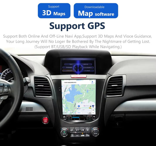 Acura RDX 2013-2018 Tesla-Style Screen-Build-in Car Play Android auto Head Unit Stereo Radio