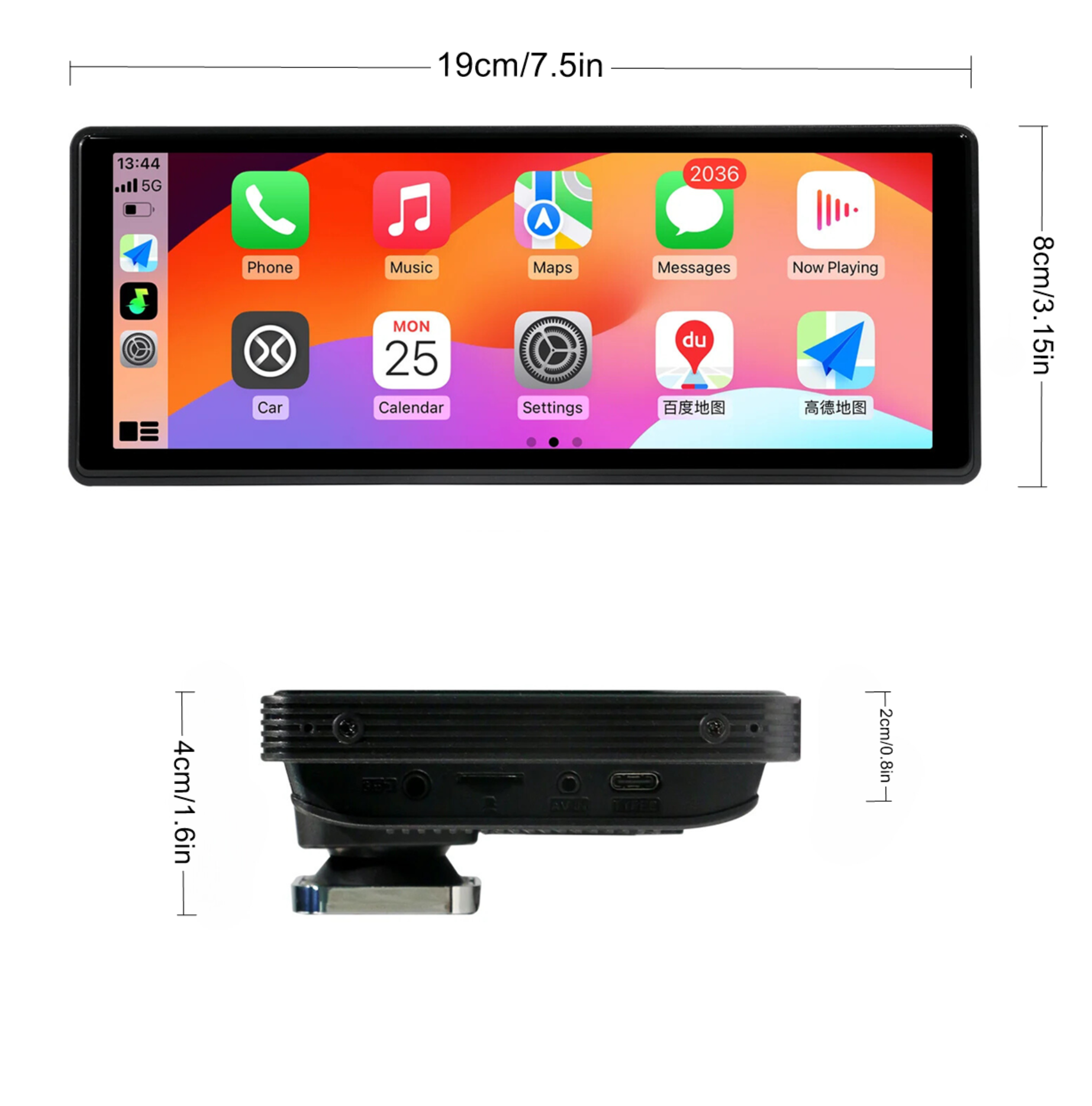 T7 3-in-1 Universal Smart Screen (Carplay /Andorid Auto 7
